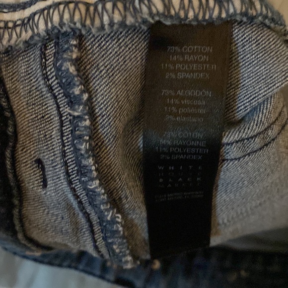 White House black market washed denim skinny jeans size 6 - Picture 7 of 7
